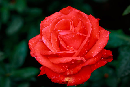 Fragrant Rose in Full Blossom. Washington Park Rose Garden, Portland, Oregon
