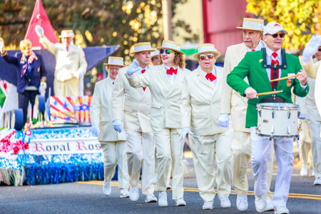 Portland, Oregon, USA - November 12, 2018: The annual Ross Hollywood Chapel Veterans Day Parade, in...