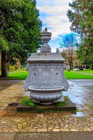 Breyman Fountain is an outdoor fountain installed in Willson Park, on the grounds of the Oregon State Capitol, in Salem, Oregon, United States.の写真素材