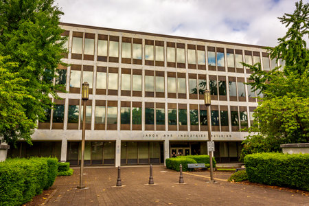 Oregon Labor And Industries Building at Oregon Capitol Mall, Salemのeditorial素材
