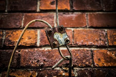 Wall of an abandoned buildingの写真素材