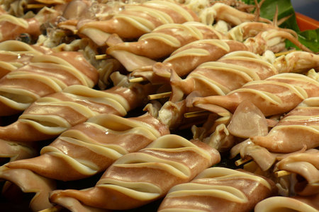 Grilled squid in Taiwan