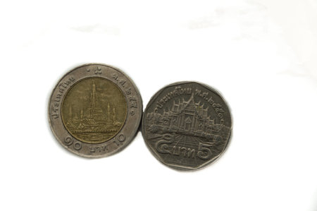 coin in the white background