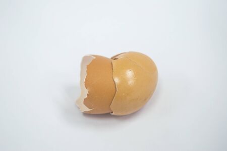 yellow eggs in the white background with isolatedの写真素材