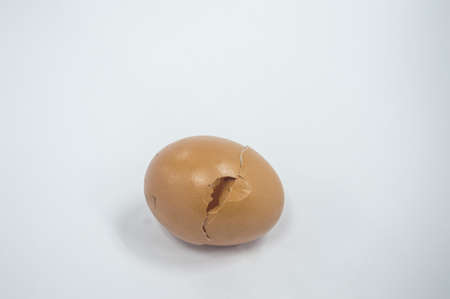 yellow eggs in the white background with isolatedの写真素材