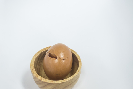 yellow eggs in the white background with isolatedの写真素材
