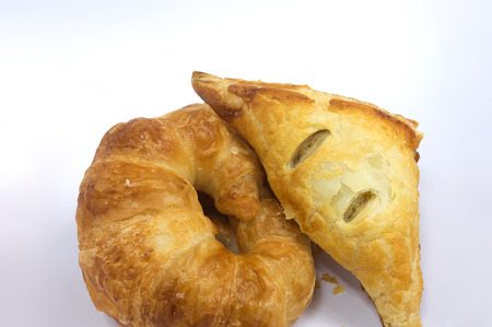 the bread chicken sweet with isolated backgroundの写真素材