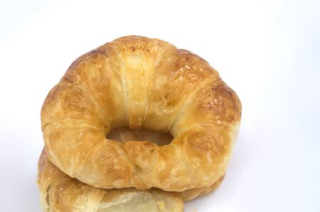 the bread chicken sweet with isolated backgroundの写真素材