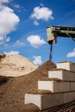 Pile of waste safe disposal, Great for recycle and environmental themes.の写真素材