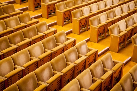 Empty theater auditorium cinema or conference hall.の写真素材