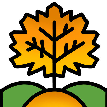 Autumn tree icon isolated on white background.の写真素材