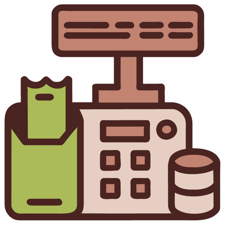 Calculator or cash register iconの写真素材