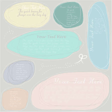 Text lableのイラスト素材