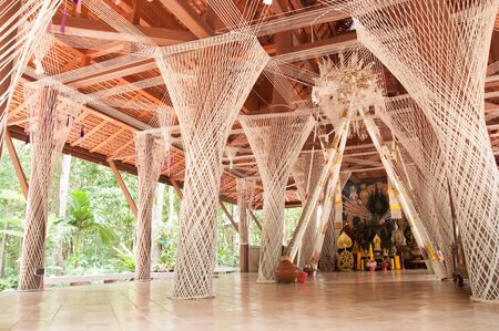 Pojanawararam temple in Chiang mai, thailandの写真素材