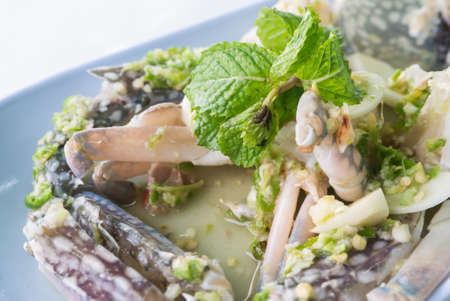 Blue crab seafood, blue crab spicyの写真素材