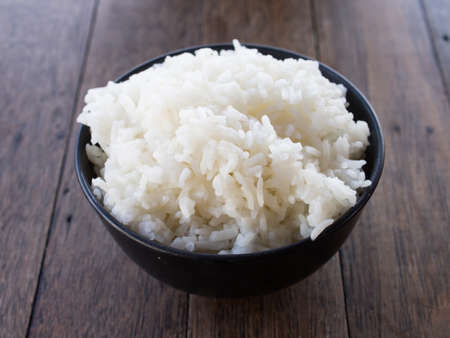 cooked rice in cup, rice thaiの写真素材