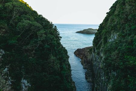 See from the top, find the way outの写真素材