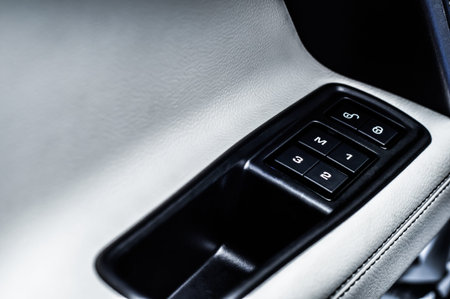 MOSCOW, RUSSIA - DECEMBER 17, 2017 JAGUAR XE R-Sport sedan car, interior view. Test of new car -...