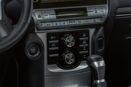 MOSCOW, RUSSIA - JUNE 02, 2021 Toyota Land Cruiser Prado model year 2021. SUV model year 2021 on...