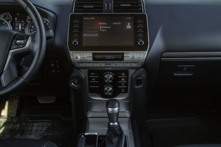 MOSCOW, RUSSIA - JUNE 02, 2021 Toyota Land Cruiser Prado model year 2021. SUV model year 2021 on...