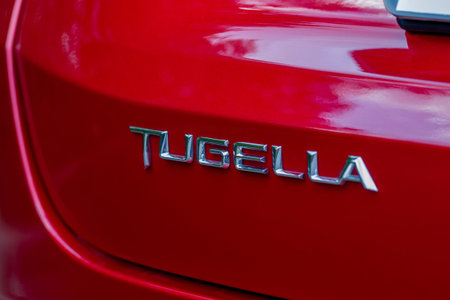 MOSCOW, RUSSIA - JUNE 14, 2021 Geely Tugella also called Geely Xingyue, compact crossover SUV model...
