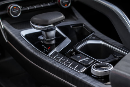 MOSCOW, RUSSIA - JUNE 14, 2021 Geely Tugella also called Geely Xingyue, compact crossover SUV model...