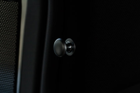 coat hanger in car. coat hook. modern car accessories.の写真素材