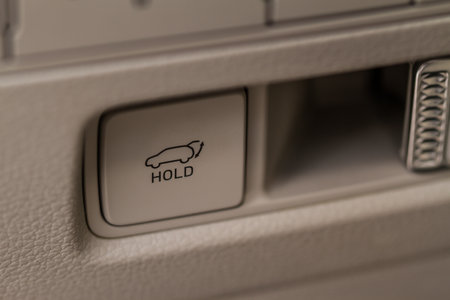 Car trunk open button. Electric trunk switch controller. Car trunk electric lock button.の写真素材