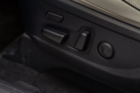 Modern car seat switch.の写真素材