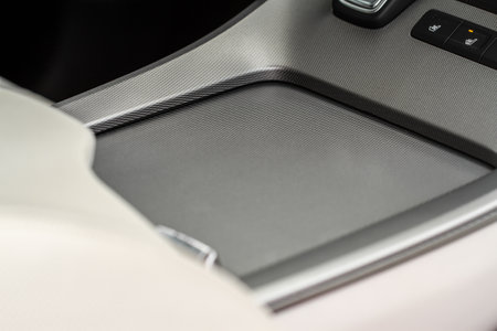 Closed car glove box compartment. Glove compartment of car.の写真素材