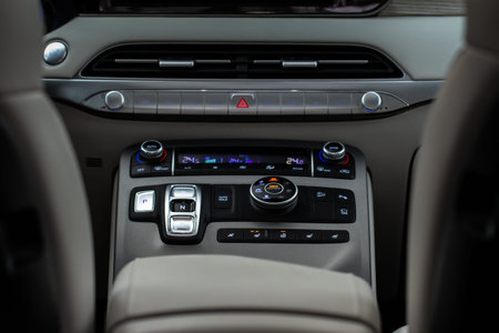 Modern car interior details. car interior details.