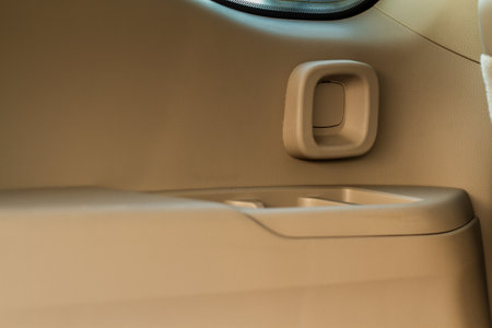 cup holder in car. Interior view of modern car. modern car cup holderの写真素材