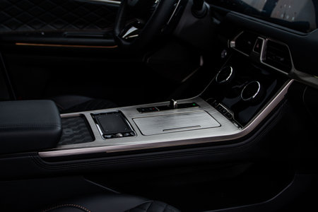 Modern car interior details. car interior details.の写真素材