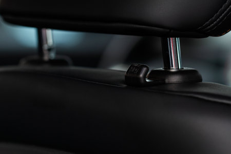 car seatback hook. Car coat hanger.の写真素材