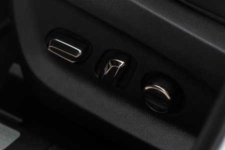 Modern car seat switch.の写真素材