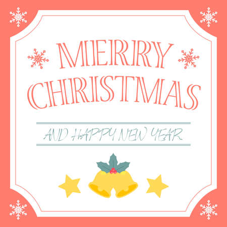 Cute and simple Christmas & New Year illustrations.のイラスト素材