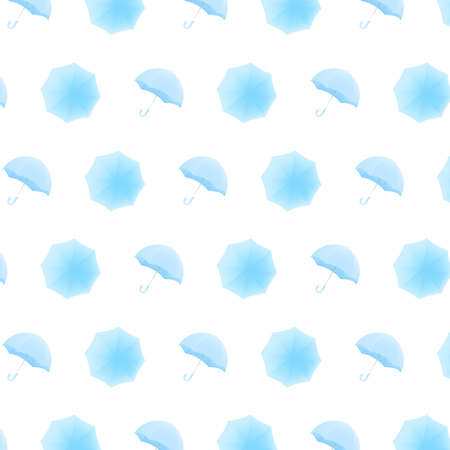 Umbrella pattern illustration that is simple and has beautiful gradation.のイラスト素材