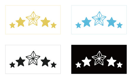 Vector illustration of a star in hand drawn style.のイラスト素材