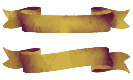 Hand-drawn and watercolor vintage frames, vector material.のイラスト素材