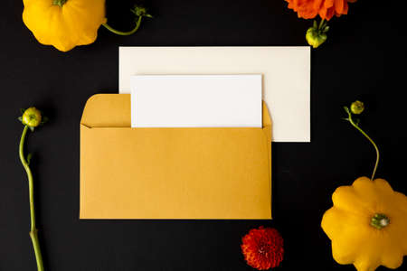 large orange pumpkins on a white background with a candle. Autumn moodの写真素材