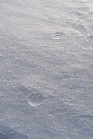 Patterns and textures created by snow and wind. Light and shadow.の写真素材