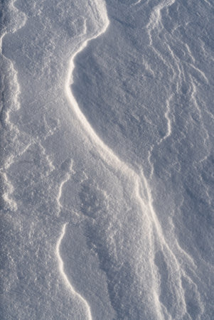 Textures created by snow and wind. Background.の写真素材
