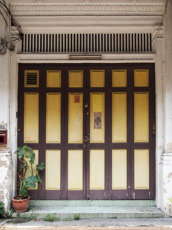 Sino-Portuguese doorの写真素材