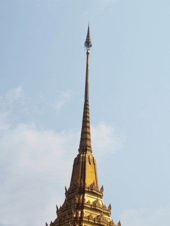 Golden stupa,Trimit temple,Bangkokの写真素材