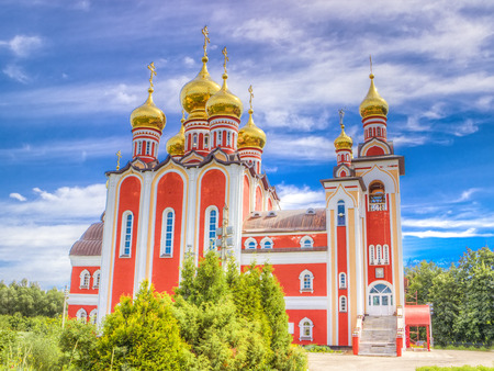 Cheboksary Church  new Martyrs Confessors Russia Joy  All who sorrow icon Mother God Russiaの写真素材
