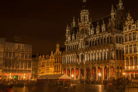 Brussels at Nightのeditorial素材