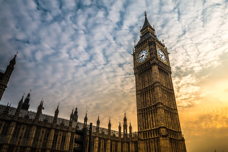 The big Ben in Londonの写真素材