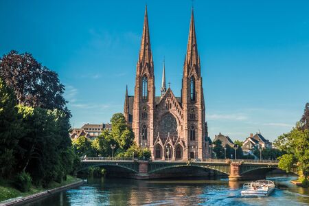 Saint Paul church in Strasbourg Franceのeditorial素材