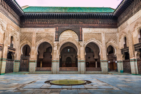 Madrasa in Fez Moroccoの写真素材