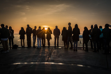 Sunset in Frankfurtのeditorial素材